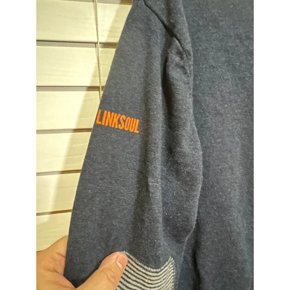 Linksoul Pepperdine University Navy Cotton Cashmere Crewneck Sweater Mens Medium - Picture 5 of 5